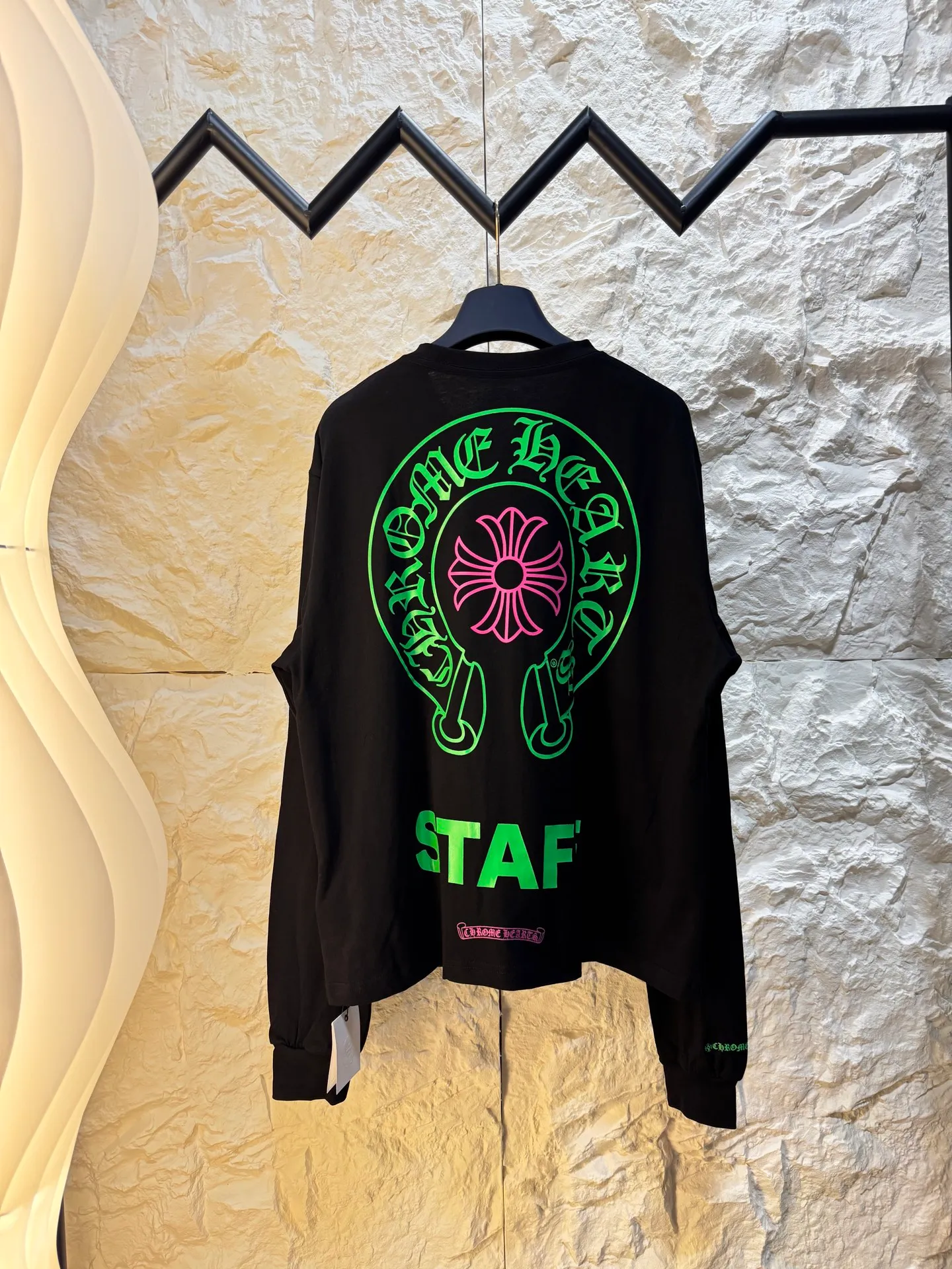 Chrome hearts size S M L XL STAFF Black TEE， Same Style， ！ 180g Black ， 。 YB （ ， ， ， ）